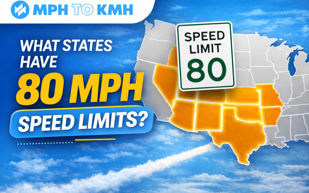 what states have 80 mph speed limits